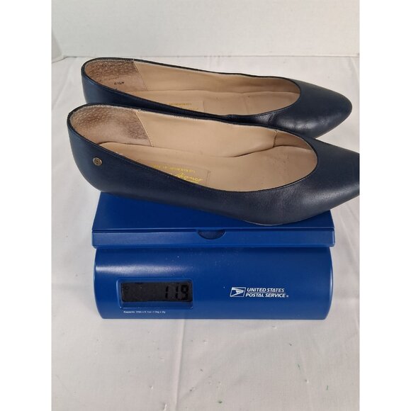 Etienne Aigner Women's Shoes Size 6.5 M Leather Navy Blue Flat Slip-On Casual - Picture 12 of 14